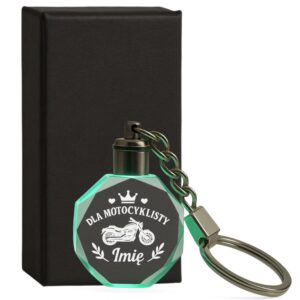 1 brelok z imieniem dla motocyklisty z sercami i korona 1 brld0343