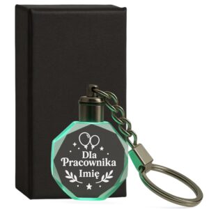 1 brelok z imieniem dla pracownika z balonami i ozdobami 1 brld0184