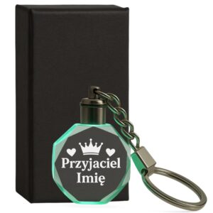 1 brelok z imieniem dla przyjaciela z sercami i korona 1 brld0788