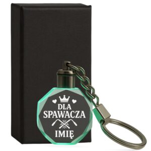 1 brelok z imieniem dla spawacza z sercami i korona 1 brld0415