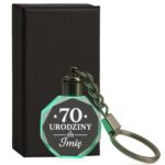 1 brelok z imieniem na 70 urodziny prosty 1 brld0810