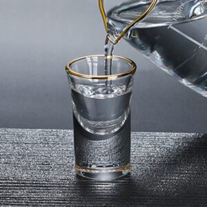 Oszukane Kieliszki do Wódki Pozłacane 15ml GRUBE DNO Wesele Ślub Grawer