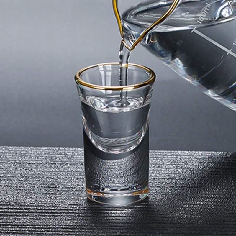 Oszukane Kieliszki do Wódki Pozłacane 15ml GRUBE DNO Wesele Ślub Grawer Oszukane Kieliszki do Wódki Pozłacane 15ml GRUBE DNO Wesele Ślub Grawer