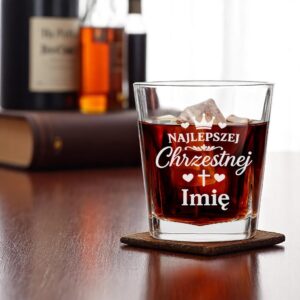 2 szklanka personalizowana dla chrzestnej z sercami i korona 1 sdwa0335