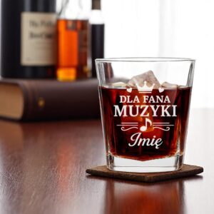 2 szklanka personalizowana dla fana muzyki z sercami i korona 1 sdwa0629