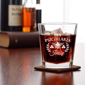 2 szklanka personalizowana dla pszczelarza z laurem 1 sdwa0964