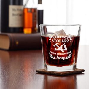 2 szklanka personalizowana dla stolarza z laurem 1 sdwa0873