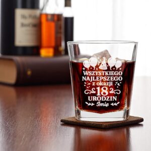 2 szklanka personalizowana na 18 urodziny z balonami i ozdobami 2 sdwa0127