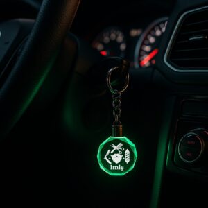 2 brelok personalizowany dla fryzjera, barbera prosty 1 brld0642