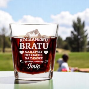 3 szklanka z imieniem dla brata z sercami i korona 1 sdwa0299