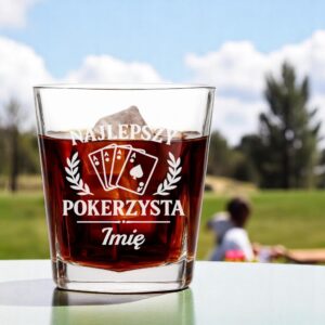 3 szklanka z imieniem dla pokerzysty z laurem 1 sdwa0568