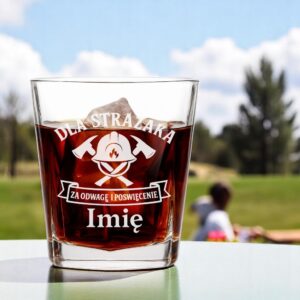 3 szklanka z imieniem dla strazaka ze wstazka 1 sdwa0876