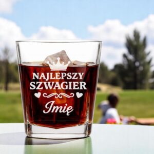 3 szklanka z imieniem dla szwagra z sercami i korona 1 sdwa0479