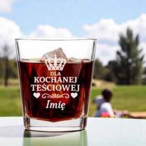 3 szklanka z imieniem dla tesciowej z sercami i korona 1 sdwa0971