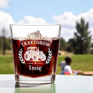 3 szklanka z imieniem dla fana traktorow z laurem 1 sdwa0760
