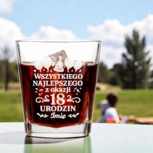 3 szklanka z imieniem na 18 urodziny z balonami i ozdobami 2 sdwa0127