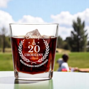 3 szklanka z imieniem na 20 urodziny z laurem 1 sdwa0019