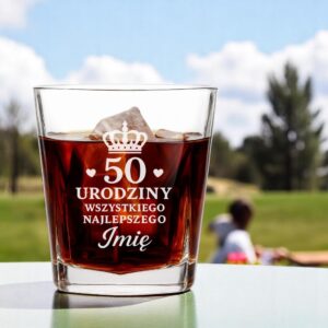 3 szklanka z imieniem na 50 urodziny z sercami i korona 2 sdwa0064