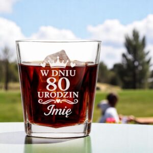 3 szklanka z imieniem na 80 urodziny z sercami i korona 1 sdwa0120