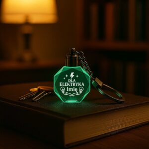 3 brelok z grawerem dla elektryka z balonami i ozdobami 1 brld0280