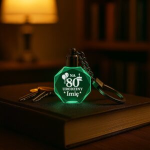 3 brelok z grawerem na 80 urodziny rozbudowany 1 brld0805