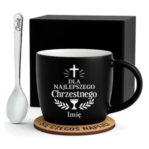 1 kubek personalizowany dla chrzestnego z laurem 1 kzgc0012