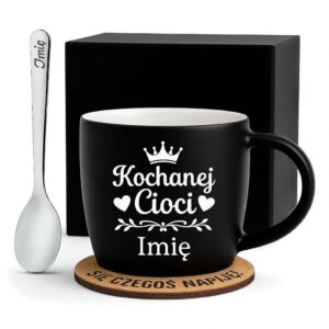 1 kubek personalizowany dla cioci z sercami i korona 1 kzgc0017