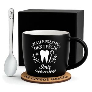 1 kubek personalizowany dla dentysty z balonami i ozdobami 1 kzgc0020