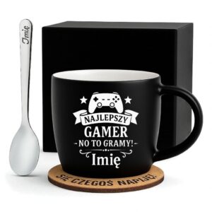 1 kubek personalizowany dla gamera ze wstazka 1 kzgc0041