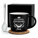 1 kubek personalizowany dla piekarza z sercami i korona 1 kzgc0078