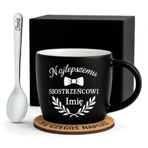 1 kubek personalizowany dla siostrzenca z laurem 1 kzgc0112