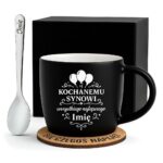 1 kubek personalizowany dla syna z balonami i ozdobami 1 kzgc0119