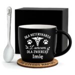 1 kubek personalizowany dla weterynarza z balonami i ozdobami 1 kzgc0136