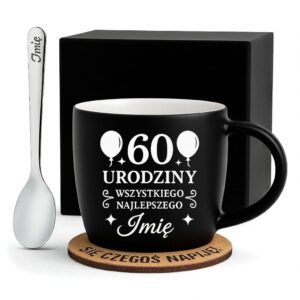 1 kubek personalizowany na 60 urodziny z balonami i ozdobami 1 kzgc0175