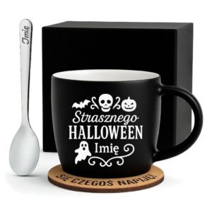 1 kubek personalizowany na halloween z sercami i korona 1 kzgc0196
