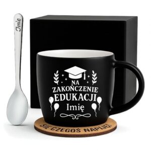 1 kubek personalizowany na zakonczenie edukacji z balonami i ozdobami 1 kzgc0205