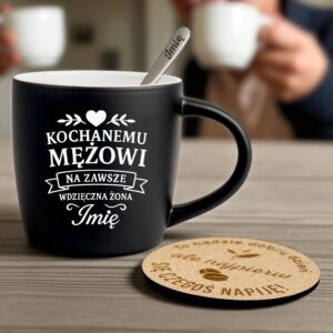 2 kubek z imieniem dla meza ze wstazka 1 kzgc0069