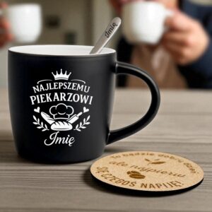 2 kubek z imieniem dla piekarza z sercami i korona 1 kzgc0078
