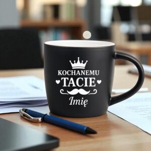 3 kubek z grawerem dla taty z sercami i korona 1 kzgc0127