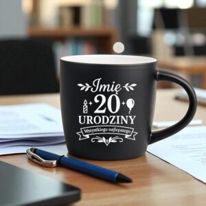 3 kubek z grawerem na 20 urodziny rozbudowany 1 kzgc0159