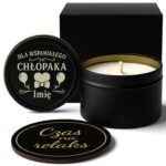 1 swieca personalizowana sojowa dla chopaka z balonami i ozdobami 1 spdc0016