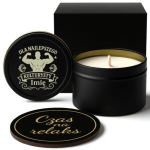 1 swieca personalizowana sojowa dla kulturysty ze wstazka 1 spdc0055
