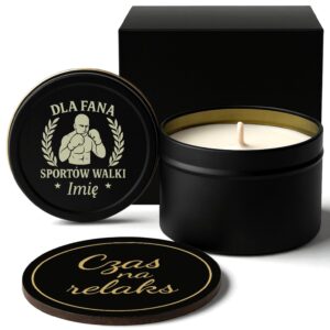 1 swieca personalizowana sojowa dla fana sporto walki z laurem 1 spdc0032