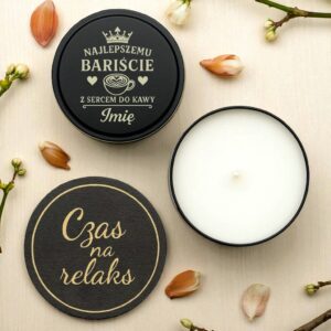 2 swieca z imieniem na prezent dla baristy z sercami i korona 1 spdc0005