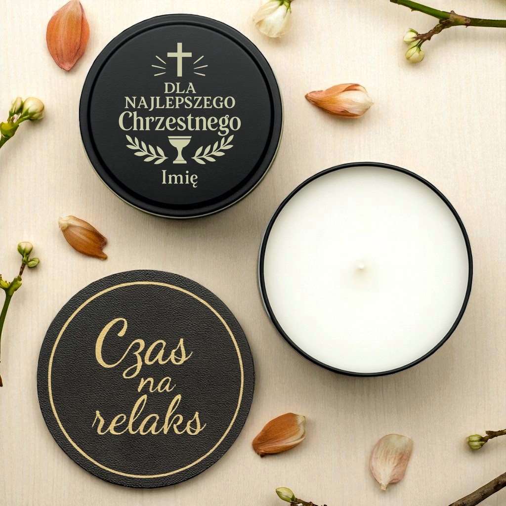 2 swieca z imieniem na prezent dla chrzestnego z laurem 1 spdc0013 2 swieca z imieniem na prezent dla chrzestnego z laurem 1 spdc0013