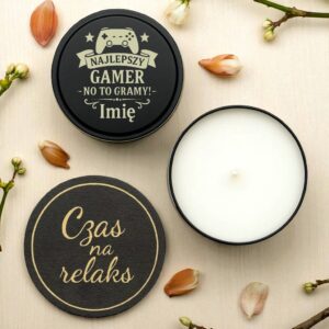 2 swieca z imieniem na prezent dla gamera ze wstazka 1 spdc0041