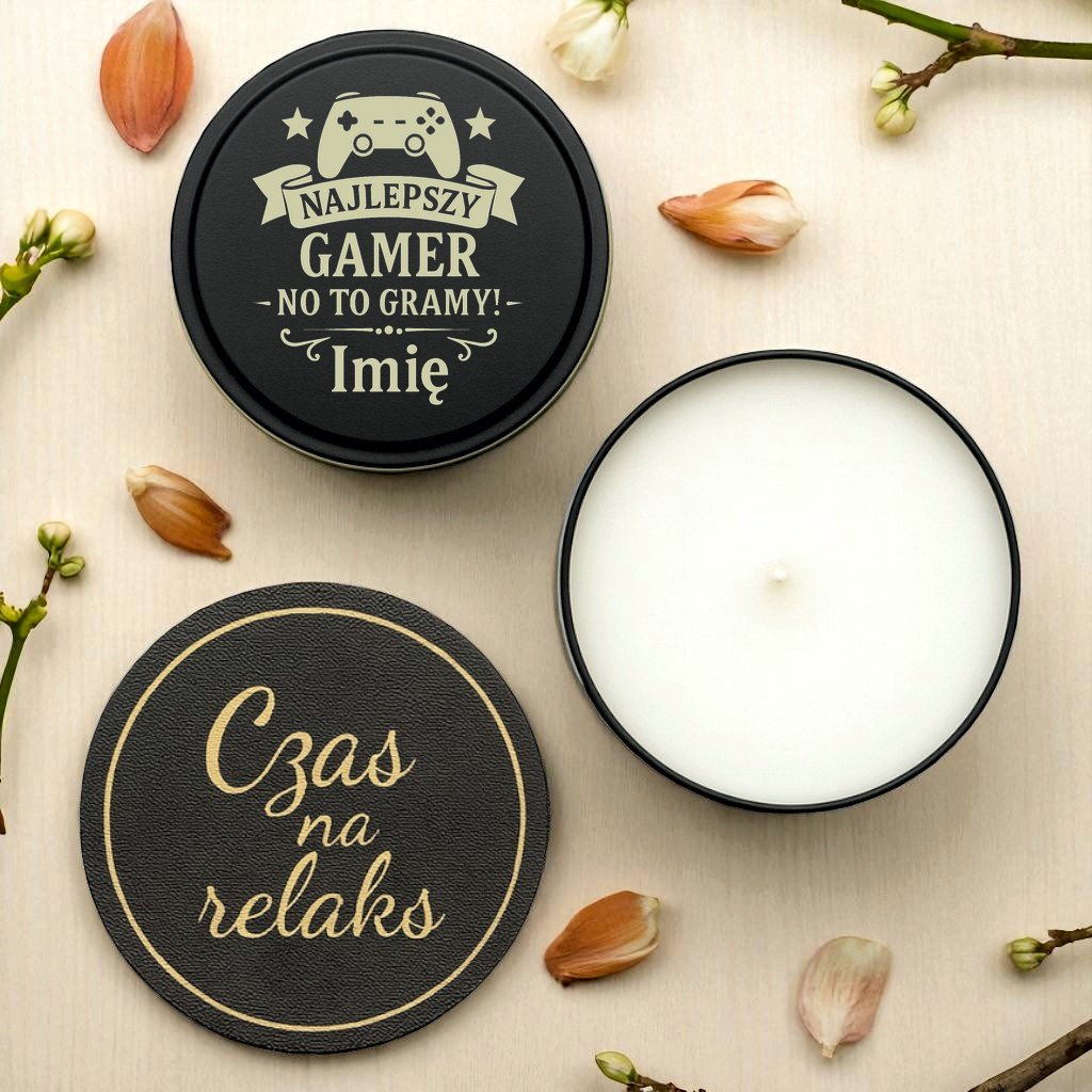 2 swieca z imieniem na prezent dla gamera ze wstazka 1 spdc0041 2 swieca z imieniem na prezent dla gamera ze wstazka 1 spdc0041