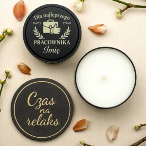 2 swieca z imieniem na prezent dla pracownika z laurem 1 spdc0088