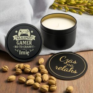 3 naturalna swieca sojowa personalizowana z grawerem dla gamera ze wstazka 1 spdc0041