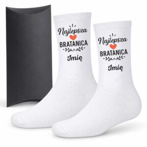 1 skarpetki personalizowane z imieniem dla bratanicy prosty 1 skarpb0010